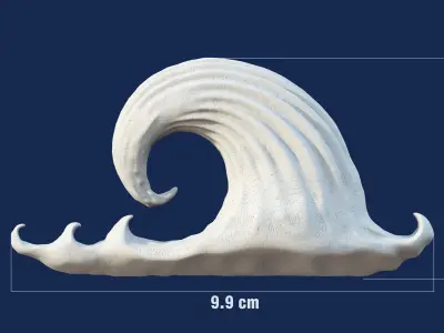 Decorative Cartoon Stylized Cloud Toy 3D print model