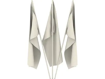 Liechtenstein Flag Pack 3D model