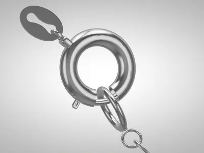 Heart  Pendant Silver Sterling 3d Model 3D model