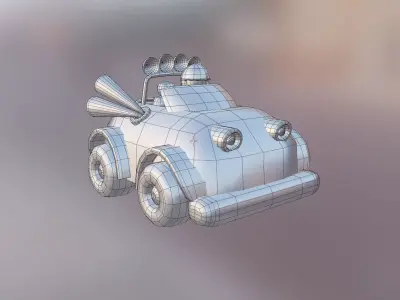 Baggy Car Low-poly 3D model