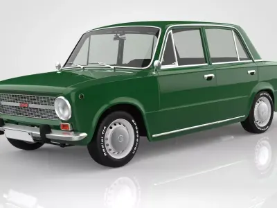 Fiat 124 3D model