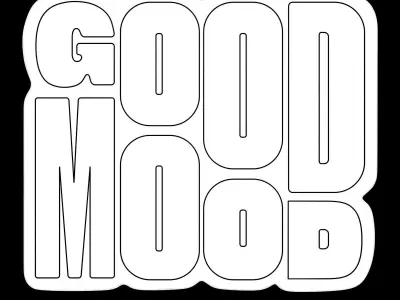 Good Mood Neon Sign 3D model