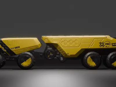 Scifi Truck 3D model