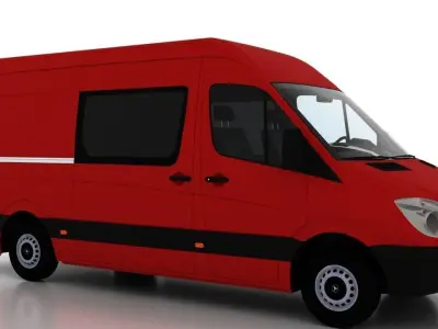 Mercedes Benz Sprinter L2H2 2009 Crew Van EU 3D model