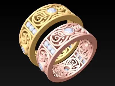 Wedding Rings - N182058 3D print model