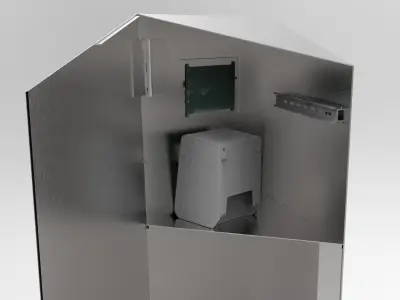 Parking ticket machine Low-poly 3D model