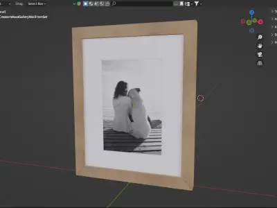 Creason Wood Gallery Wall Art Design 3D model