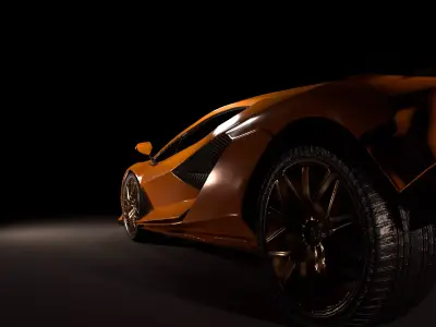 Lambo Sian Automotive design 3D model