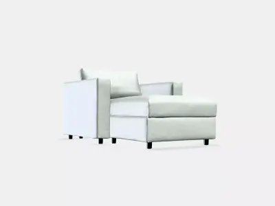 VIMLE Lounge chair 1 Low-poly 3D model