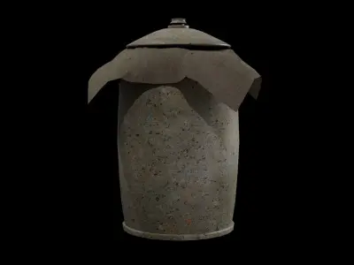 Old gallon Free low-poly 3D model