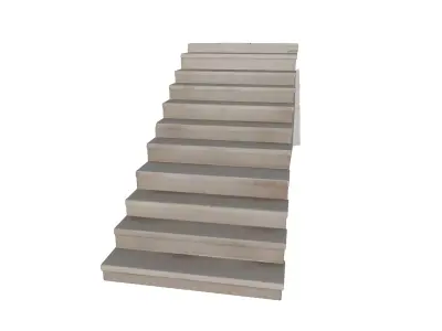 Stairs Low-poly 3D model