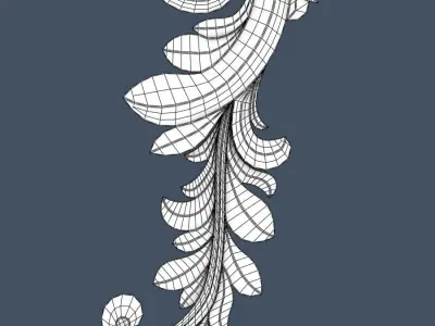 Decorative Scroll 3D model purchase