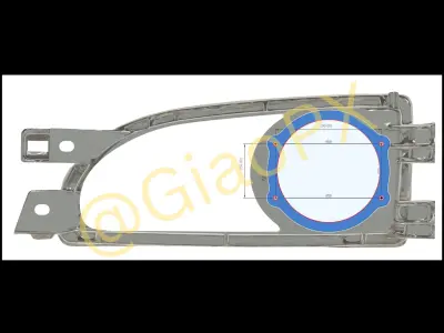 Subaru Impreza GC8 V1 V2 Front Headlight Intake 3D print model