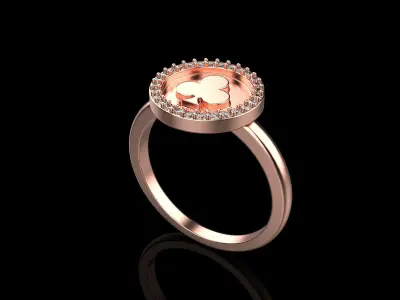 Card Clubs ring model 605 3D print model