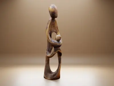 abstract figure art work 3D print model