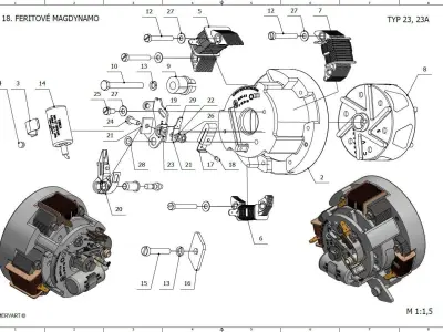 Ignition JAWA 50 23 motorcycle 3D model