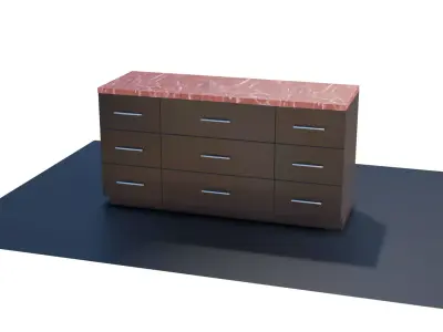 wood table 3d 3D model