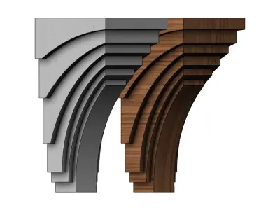 Simple New york contemporary style corbel  3D print model