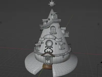 Christmas house 3D model