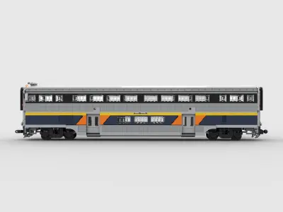 Cab Car Amtrak California  LEGO TOY 3D model