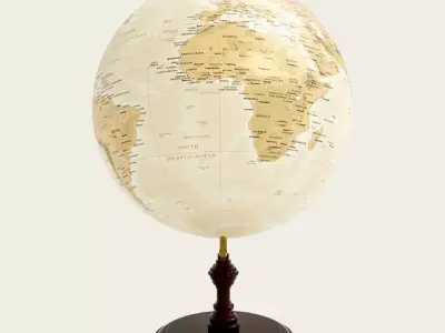 Decorative World Globe 3D model