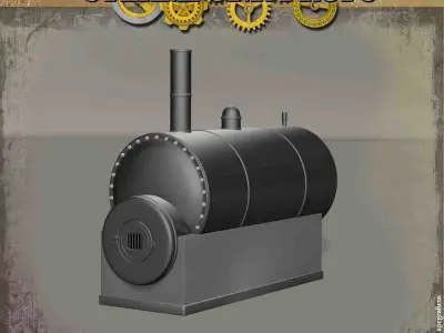 Steampunk Prop Bundle  3D model