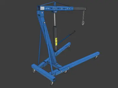 Engine Crane Low-poly 3D model by kanistrastudio
