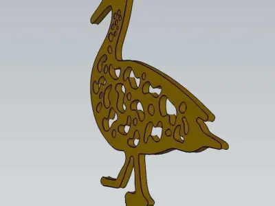 Wonderful Artificial Duck Home and Garden Outdoor Lawn Decor 3D model order