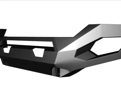 Bumper Fab Fours Bumpers for GMC Sierra 2500-3500 2015-2019 3D model