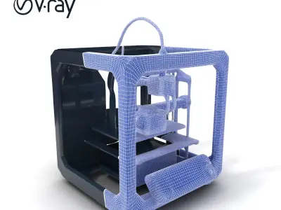 D Printer Model Pack with High Detail and PBR Textures Low-poly 3D model