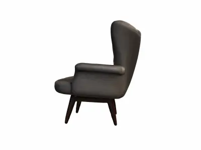 3d Model Stylish Room Interior With Comfortable Papasan Chair 3D model purchase