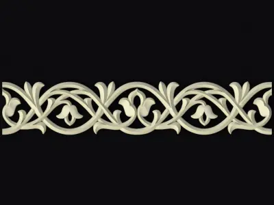 Central decor ornament for furniture 3D model 309