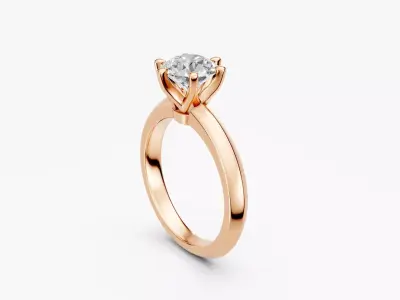 ZKR012 ENGAGEMENT RING 3D print model