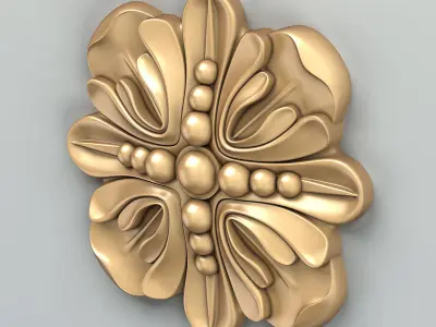 Round rosette 026 3D model