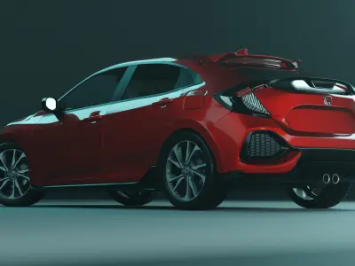 Honda Civic 2018 Hatchback 3D model