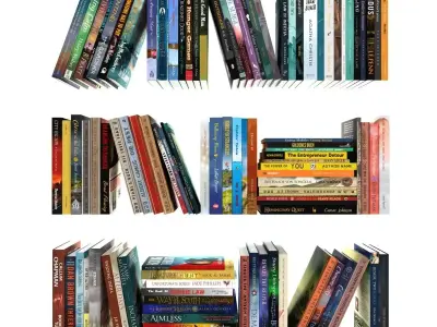100 different books 3D model