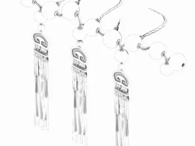 Dali Duan - Buddhist Falls Decorations 3D model