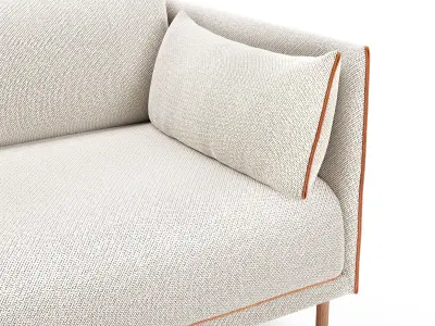 Hay Silhouette three-seater sofa 3D model