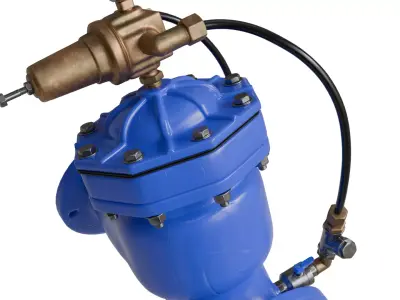 water pressure control valve 3D model