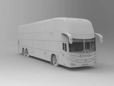 Simple BUS Marcopolo G7-1800DD  3D model