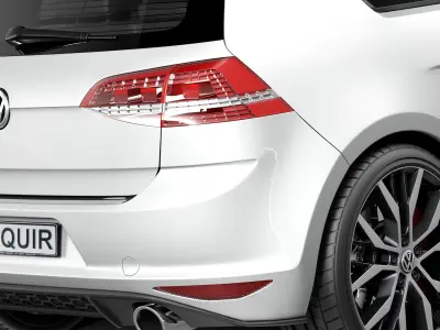 Volkswagen Golf VII GTI 2014 3D model