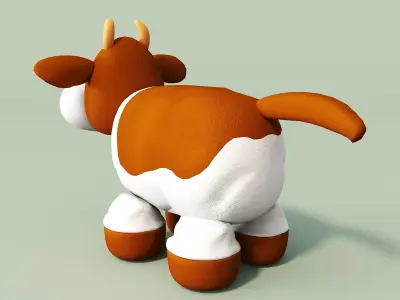 Stuffed Toy Cow 3D model