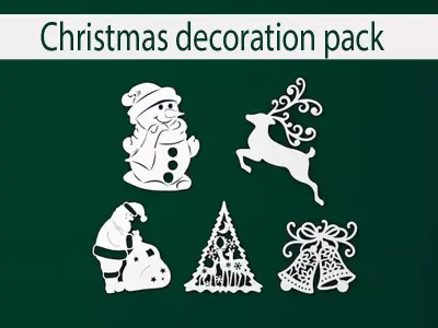 Christmas decoration pack 3D print model