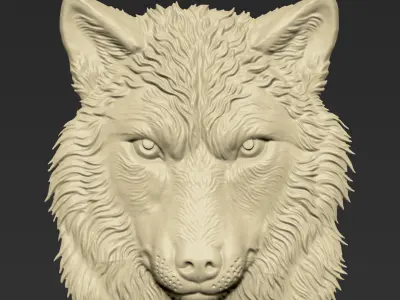 Wolf Head A3 3D print model