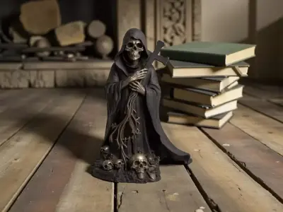 Death sculpture decoration gothic 3D print model purchase
