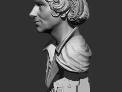 Endora Bust STL 3D print model