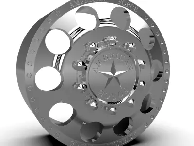 AMERICAN FORCE 5 HOLES DRW WHEEL 3D print model