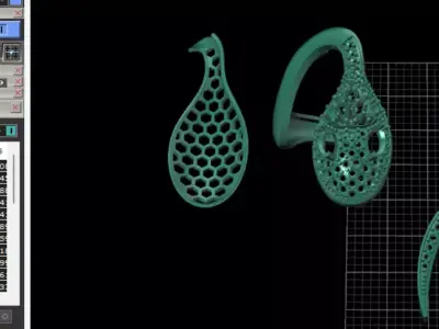 Snake ring 3D print model