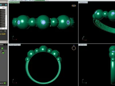 Women Wedding Engagement Ring 69 3D print model