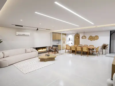Minimal interior 3D model